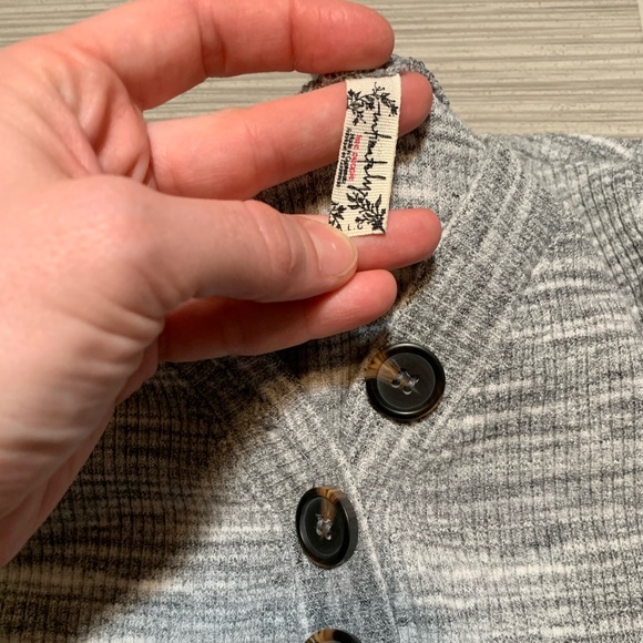 Free people gray up all night Henley bodysuit - Picture 5 of 7